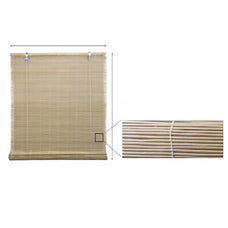 Persiana Enrollable de Bambú Natural – Cortina para Ventanas, Balcones y Terrazas – Protección Solar y Decoración Boho – Estilo Rústico para Interior y Exterior – 5 Tamaños Disponibles