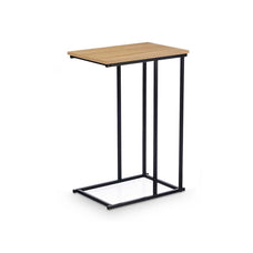 Mesa Auxiliar Mesita de Auxiliar para Sofa Mesa Lateral Desmontables en Forma de C para Salon Sala de Estar 40 x 26 x 58 cm
