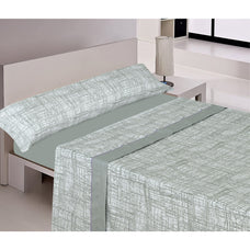 Juego de sábanas de 3 piezas - Microfibra de poliéster con textura satinada - Sábana ajustable, sábana encimera y 1 funda de almohada larga, las sábanas con estampado de verano son suaves, ligeras, transpirables y de secado rápido, disponibles en varios t