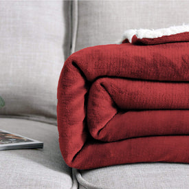 Manta Sofa Invierno Polar - Mantas para Cama 135 150 Gruesa Calentita Manta de Sofá Suave y Caliente con Borreguito, Reversible de Franela y Borrego