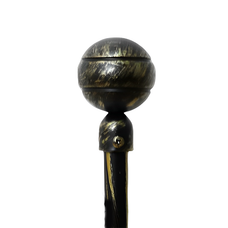 Barra de cortina, juego de barras de cortina ajustables con soportes, diámetro 19 mm, barras de cortina decorativas para salones, dormitorios y salas de estar