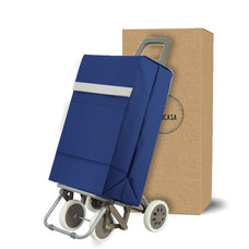 Mimocasa Carro Carrito de Compra Plegable Ligero 100x41x33cm,Garantía 3 años, Resistente, Plegable, con 4 Ruedas Resistentes, para la Compra de Alimentos, Capacidad de Carga 48 litros