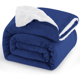 Manta Sofa Invierno Polar - Mantas para Cama 135 150 Gruesa Calentita Manta de Sofá Suave y Caliente con Borreguito, Reversible de Franela y Borrego