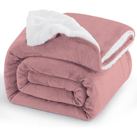 Manta Sofa Invierno Polar - Mantas para Cama 135 150 Gruesa Calentita Manta de Sofá Suave y Caliente con Borreguito, Reversible de Franela y Borrego