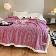 Mantas para sofá/cama, manta polar Sherpa con microfibra extra suave y borreguitos 130x160cm/160x220cm y 220x240cm