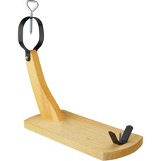 Jamonero de Madera con Cuchillo, Soporte jamonero, jamoneros Profesional,Tabla de Jamon para Jamón Ibérico 40*16*35cm
