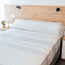 Juego de Sabanas 3 Piezas Transpirable y Suave incluido Encimera ,Bajera, Funda de Almohada- 100% Poliester Suave (90/135/150cm)