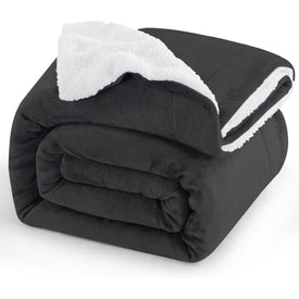 Manta Sofa Invierno Polar - Mantas para Cama 135 150 Gruesa Calentita Manta de Sofá Suave y Caliente con Borreguito, Reversible de Franela y Borrego