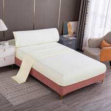 Juego de Sábanas 3 Piezas Microfibra Suave y Transpirable – Sábana Bajera Ajustable, Encimera y Funda de Almohada – Ropa de Cama Unicolor 85gsm Poliéster