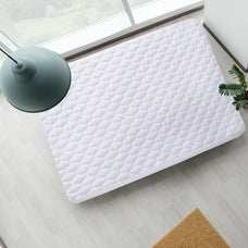 Protector de Colchón Rizo Acolchado Impermeable Blanco - Protección Completa para Cama de 90cm, 105cm, 135cm y 150cm