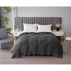 Manta de franela de 300 GSM para cama y sofá, manta de franela para cama, manta ligera, extra cálida, para uso prolongado, para el invierno, transpirable