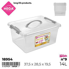 Caja de Almacenamiento Multiuso Plástico, Organizador Economico con Tapa, Cierre de Presión y Ruedas, Fácil Organizar, Contenedor para Almacenar, Variedad de Modelo