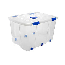 Caja de Almacenamiento Multiuso Plástico, Organizador Economico con Tapa