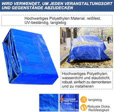 Cubierta de lona impermeable, 100 g/m², resistente, de poliéster
