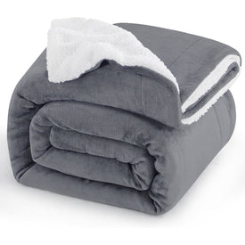 Manta Sofa Invierno Polar - Mantas para Cama 135 150 Gruesa Calentita Manta de Sofá Suave y Caliente con Borreguito, Reversible de Franela y Borrego
