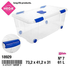 Caja de Almacenamiento Multiuso Plástico, Organizador Economico con Tapa