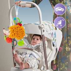Juguetes Colgantes para Carrito con Msica, Mordedor, Peluche, para Bebés de 0 a 24 Meses