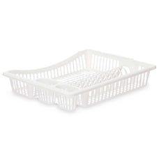 Escurridor de Platos de Plástico,Drena al Fregadero, Ideal para la organización y Limpieza Cocina，40x28x9cm