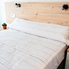 Juego de Sabanas 3 Piezas Transpirable y Suave incluido Encimera ,Bajera, Funda de Almohada- 100% Poliester Suave (90/135/150cm)