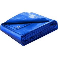Cubierta de lona de poliéster resistente a la abrasión para reforzar bordes de tejados, camping, terrazas y piscinas (azul)