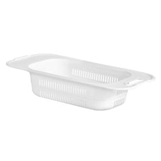 Escurridor fregadero blanco 47 cmd e Platos con, Drena al Fregadero, Fabricado en Plástico, Ideal para la organización y Limpieza